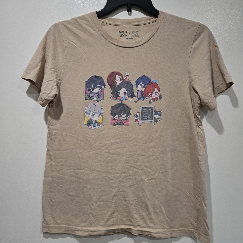Persona x Honey & Butter 25th Anniversary Shirt Medium